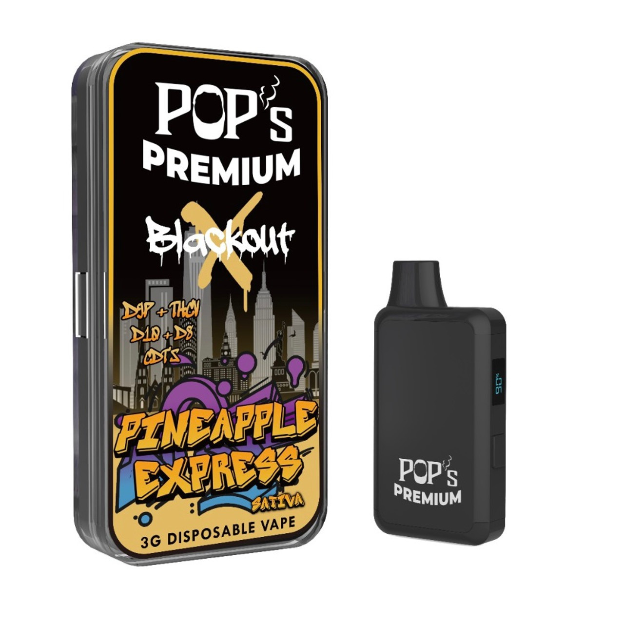Pops Premium Blackout X 3G Disposable Vape Pen - Calm Leaf