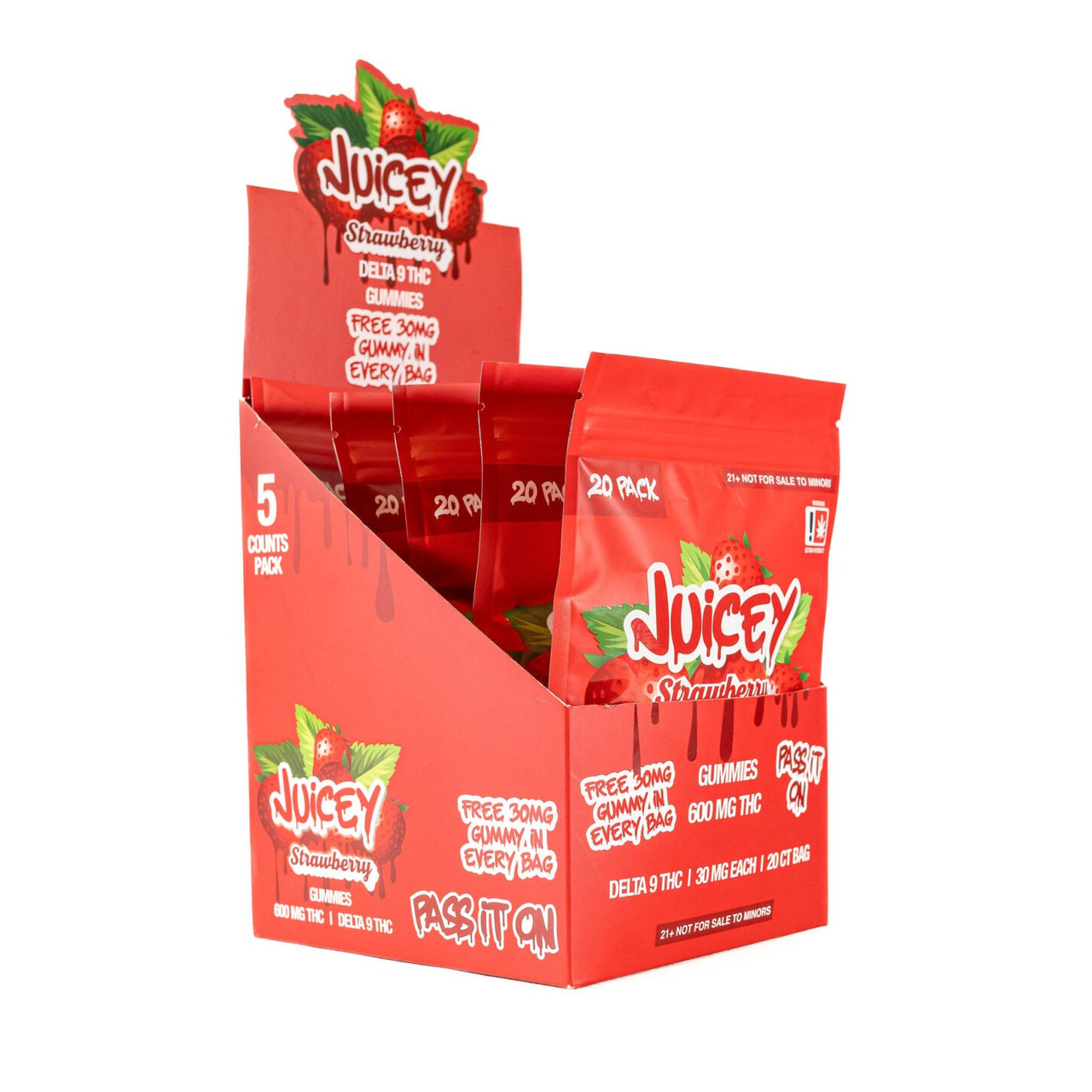 Juicey Delta 9 THC Live Resin Gummies - Calm Leaf