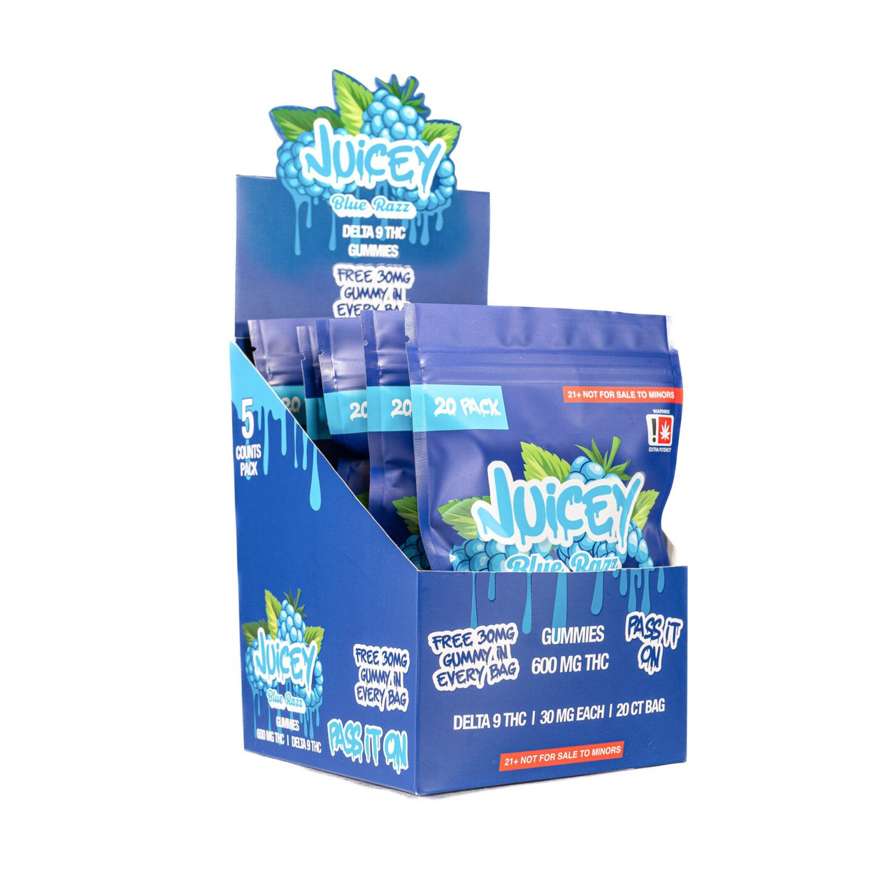 Juicey Delta 9 THC Live Resin Gummies - Calm Leaf