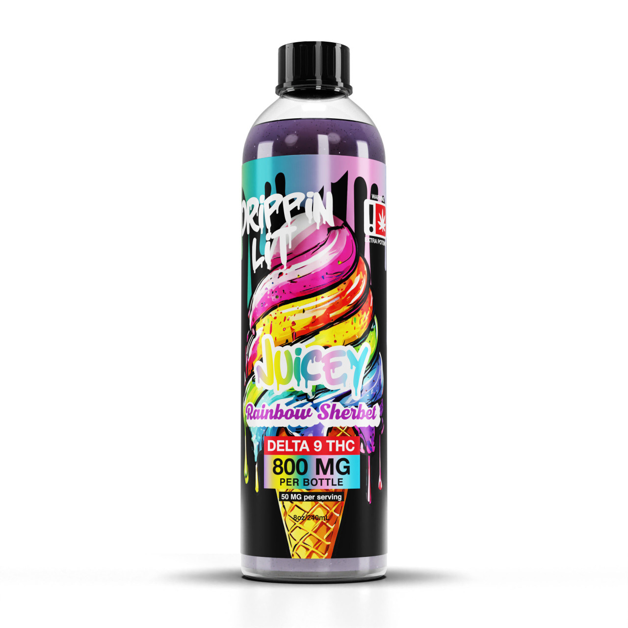 Juicey Drippin Lit Delta 9 THC 800mg Syrup - Calm Leaf
