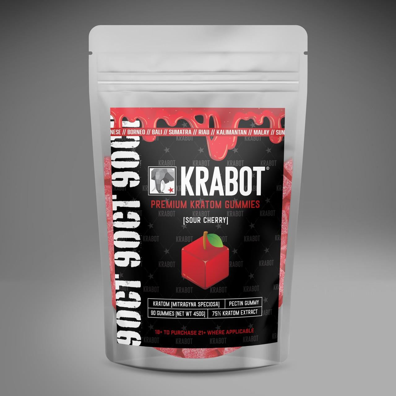 Krabot Premium Kratom Pectin Gummies - Calm Leaf