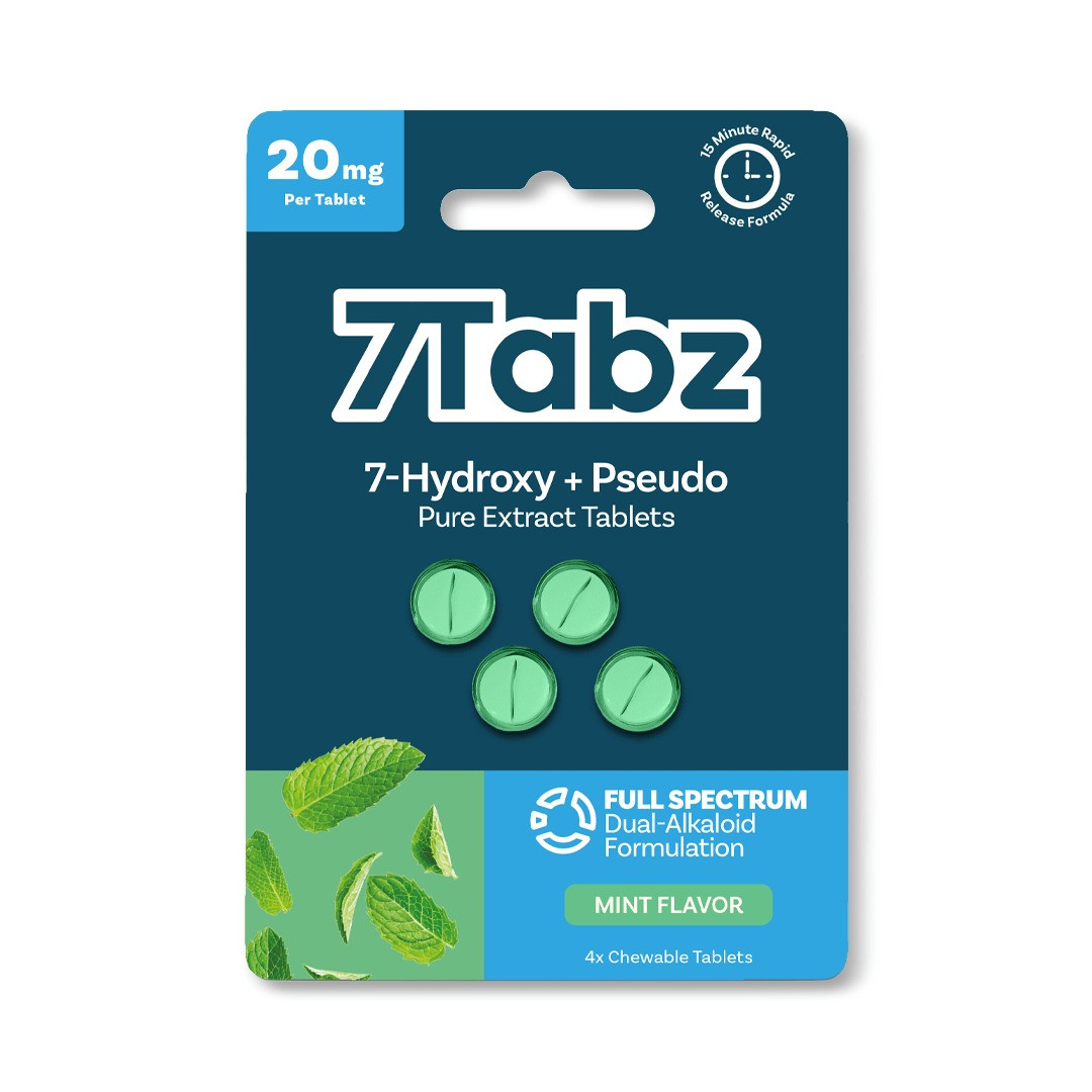 7Tabz 7-Hydroxy + Pseudo 4 Pack 20mg Full Spectrum Dual-Alkaloid