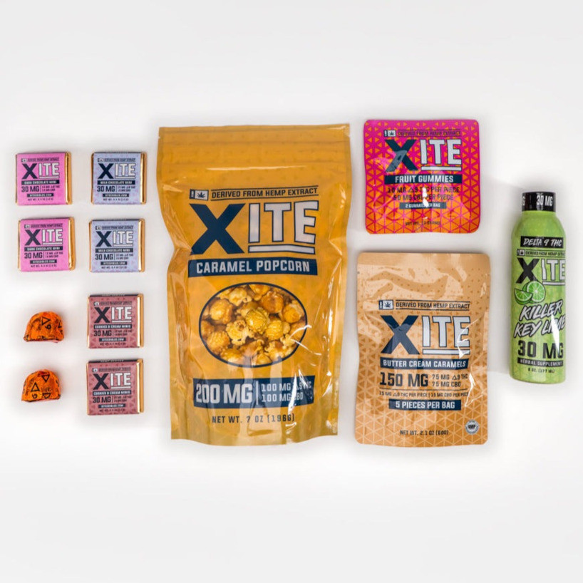 Xite Delta 9 THC + CBD Assorted Gift Basket - Calm Leaf
