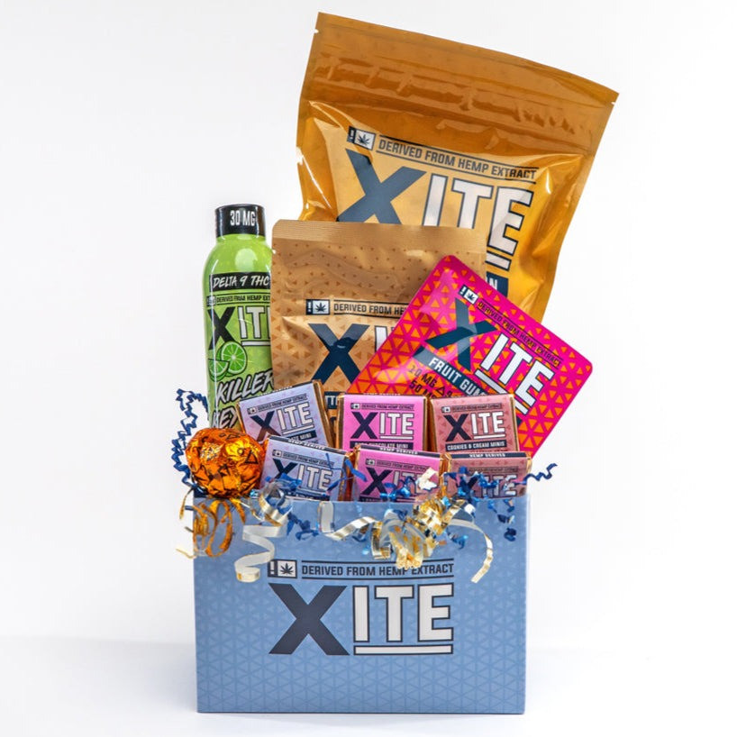 Xite Delta 9 THC + CBD Assorted Gift Basket - Calm Leaf