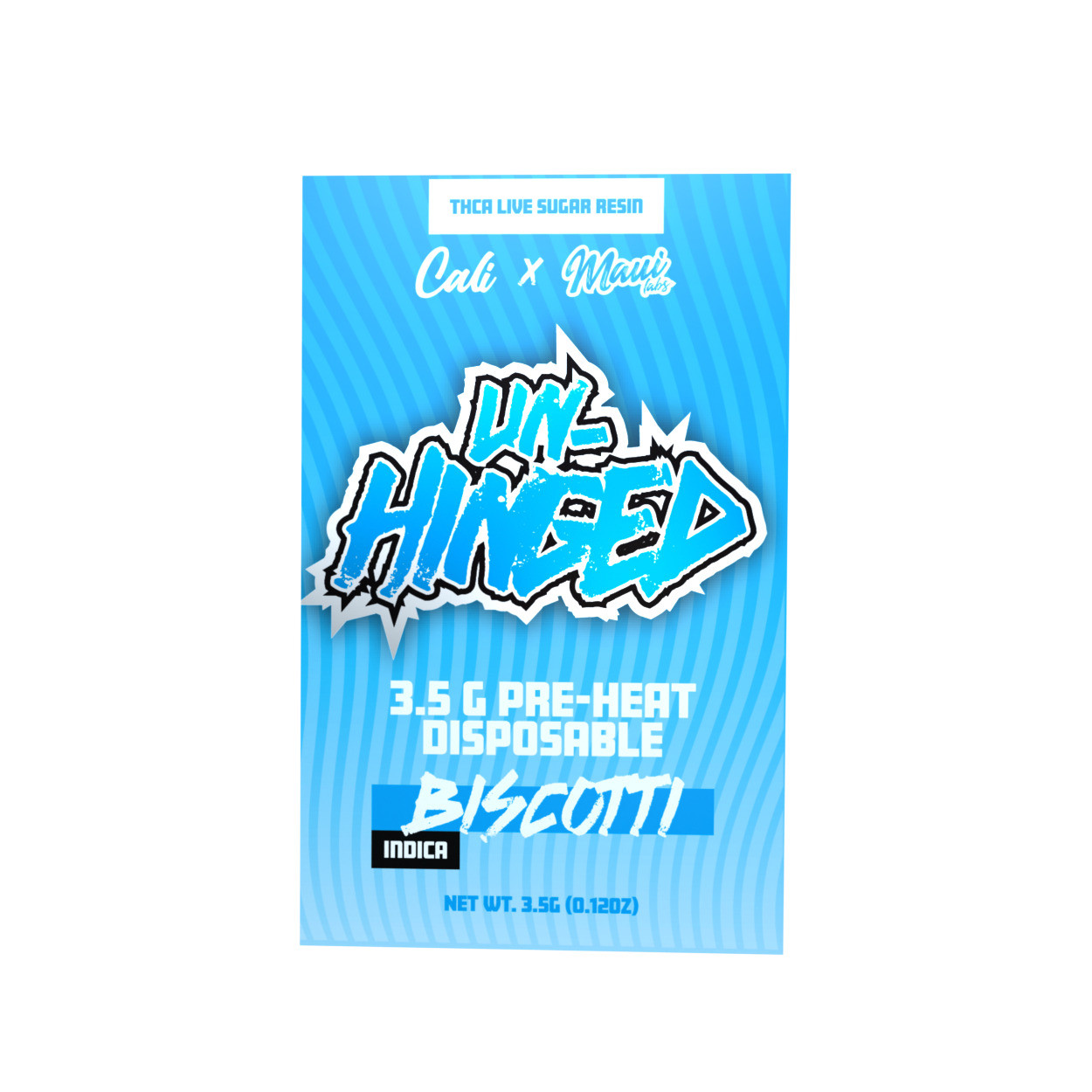 Cali x Maui Labs Unhinged THCA Live Sugar Resin 3.5G Disposable Vape Pen
