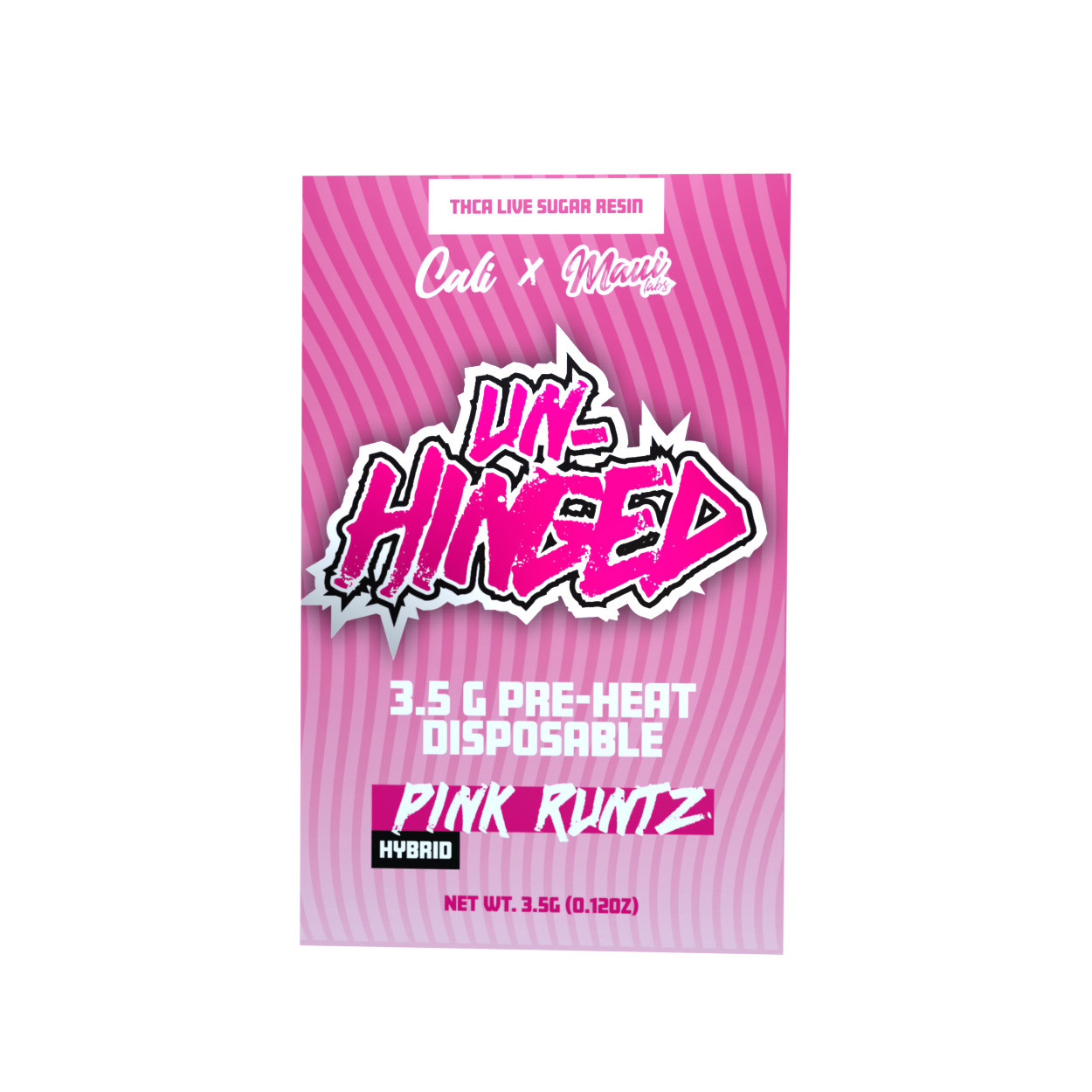 Cali x Maui Labs Unhinged THCA Live Sugar Resin 3.5G Disposable