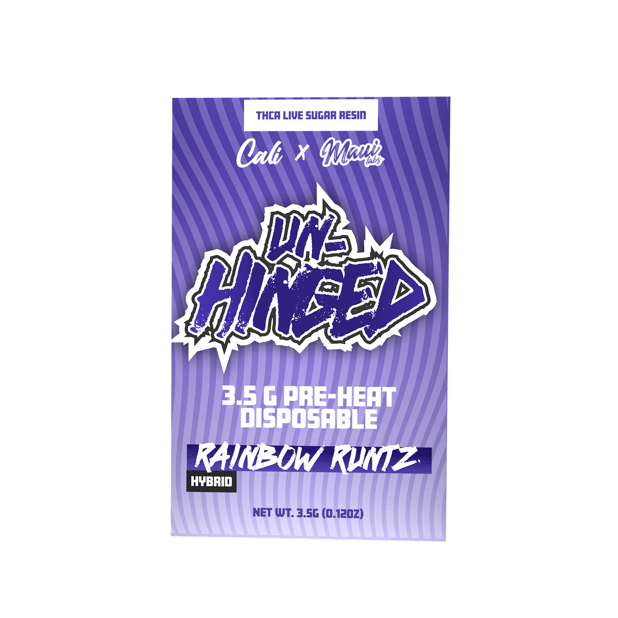 Cali x Maui Labs Unhinged THCA Live Sugar Resin 3.5G Disposable Vape Pen