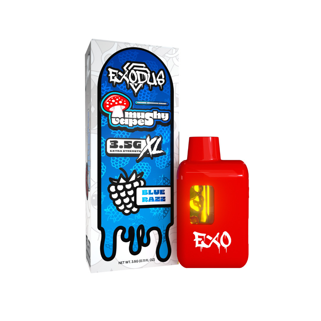 Exodus Mushy Mushroom Extract 3.5G XL Disposable Vape Pen - Calm Leaf Exodus Mushy Mushroom Extract 3.5G XL Disposable Vape Pen - Calm Leaf