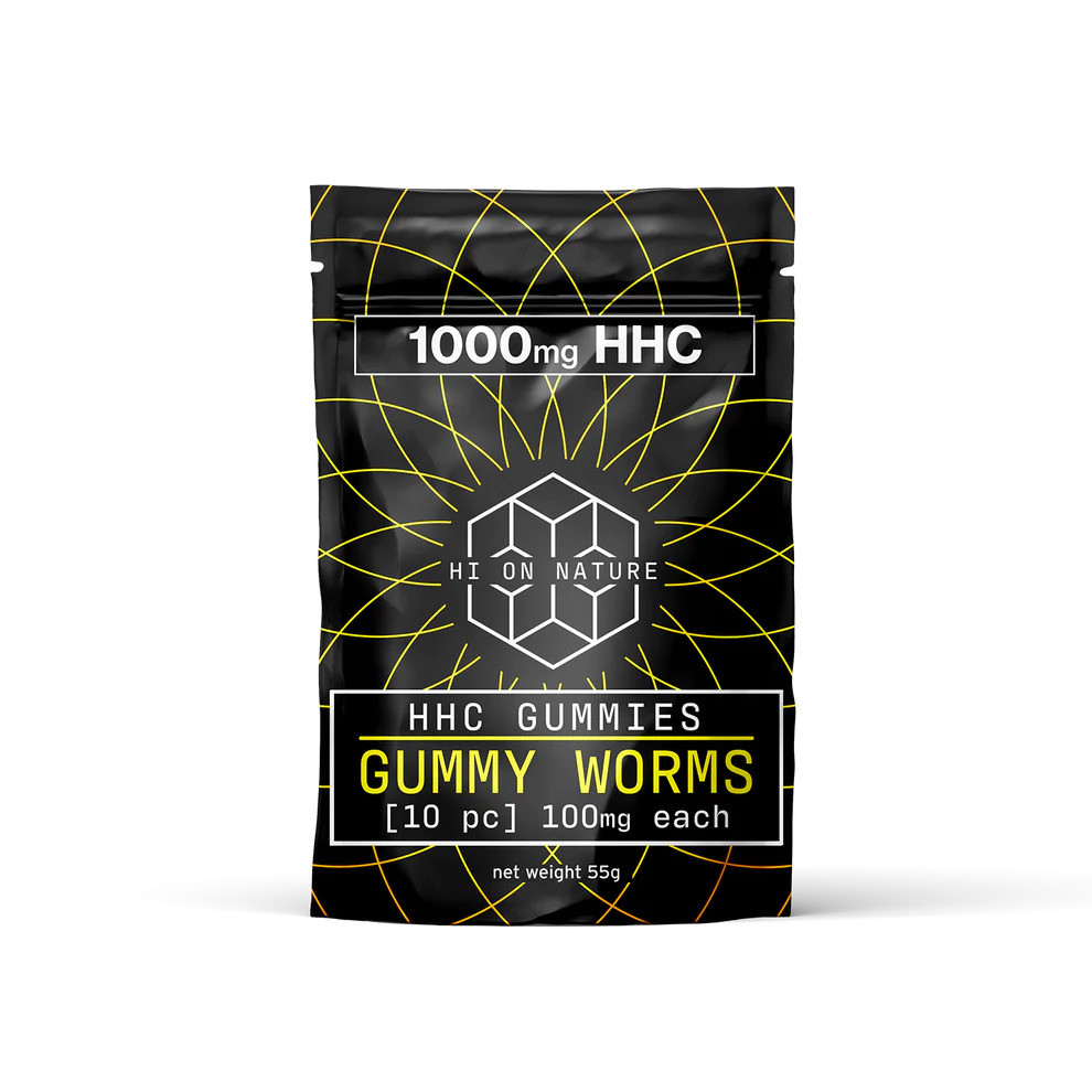 Hi On Nature HHC Gummy Worms - Calm Leaf