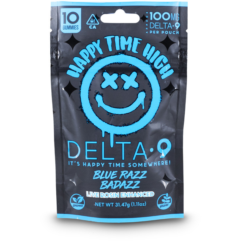 Happy Time High Organic Delta 9 THC Live Rosin Gummies - Calm Leaf