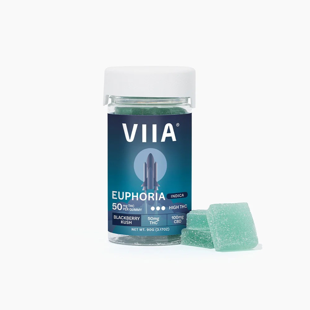 VIIA Euphoria Delta 9 THC Live Resin Gummies - Calm Leaf
