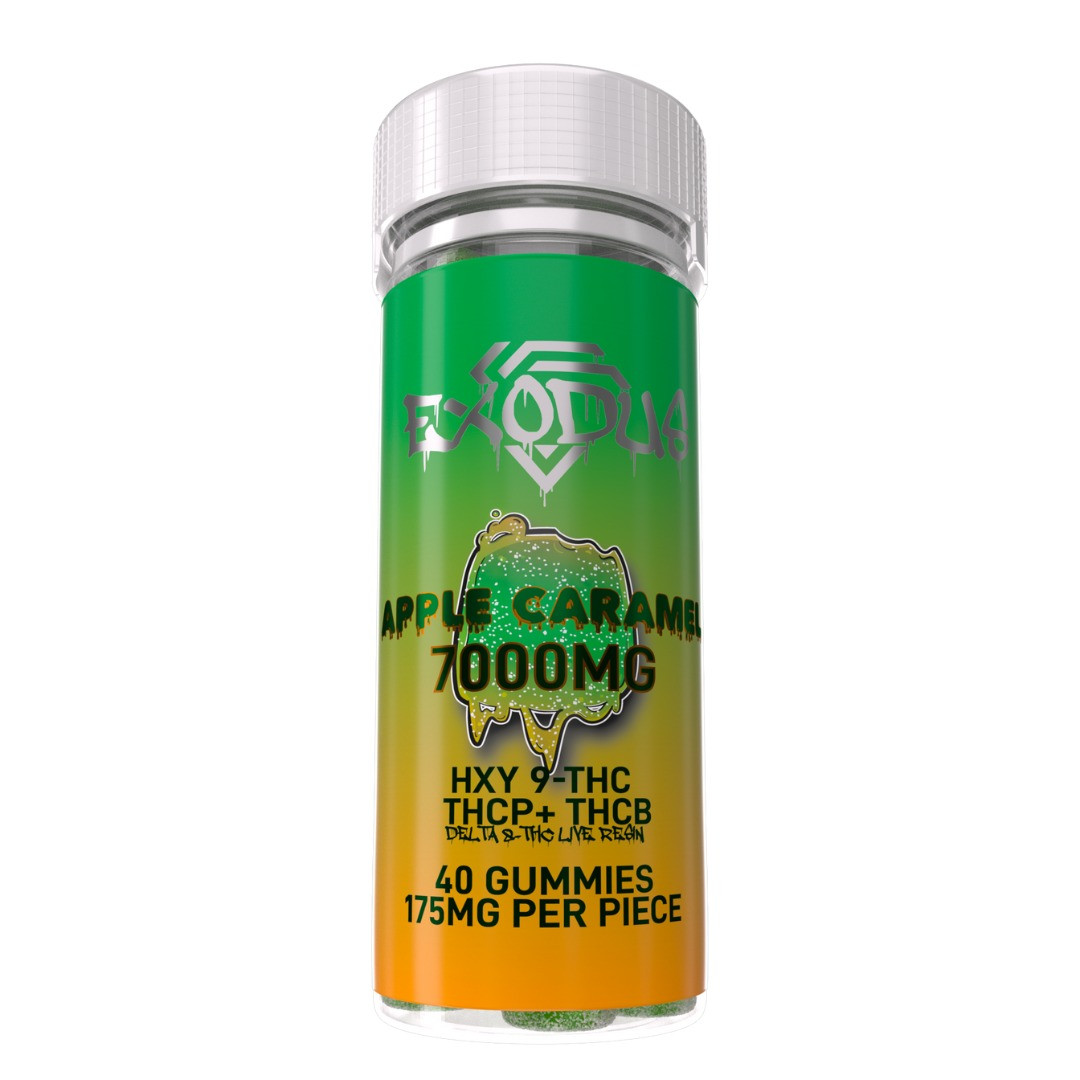 Exodus HXY 9-THC + THCP + THCB + D8 Live Resin Gummies - Calm Leaf