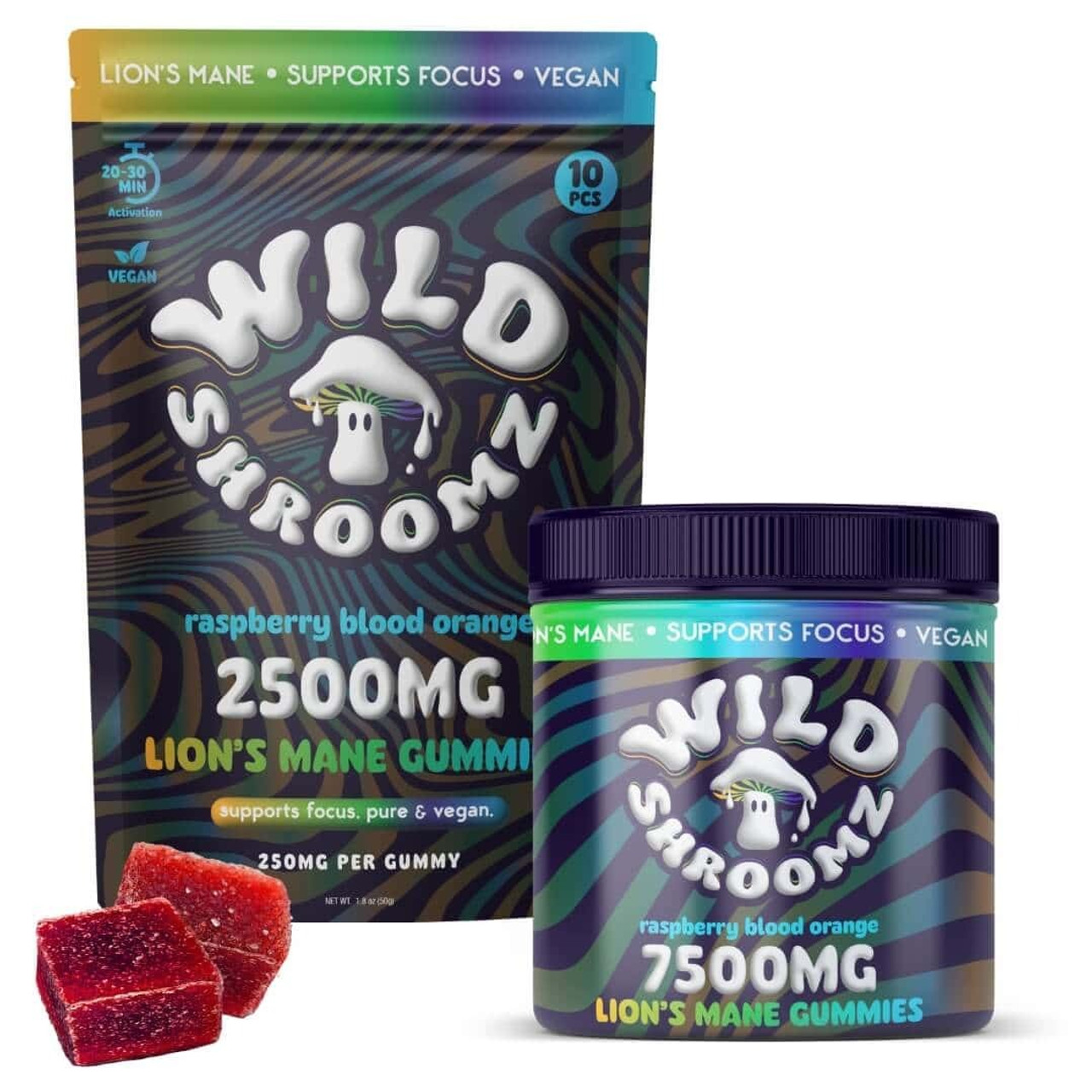 Wild Shroomz Lion's Mane Mushroom Gummies - The Calm Leaf