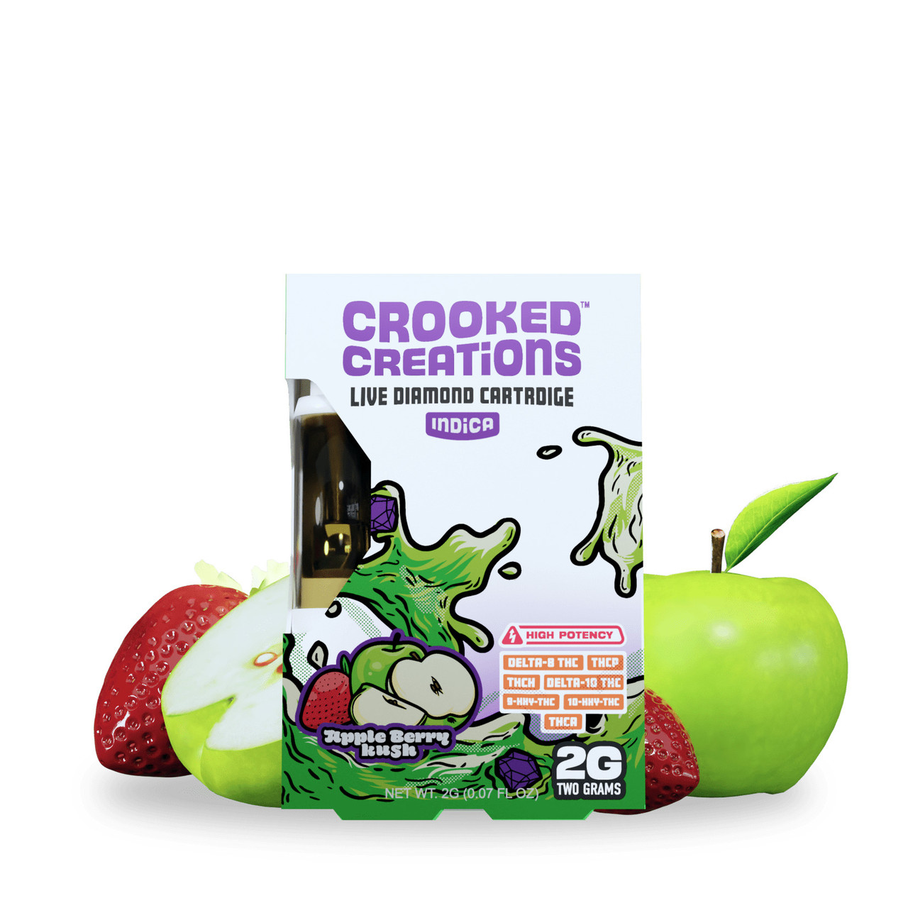 Crooked Creations D8 + THCP + THCH + D10 + THCA + HXY-9 + HXY-10