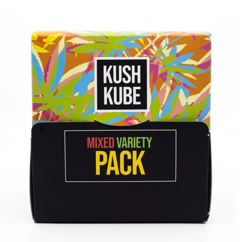 Kush Kube Delta 9 THC + CBD Gummies (2 Pack Box) - Calm Leaf