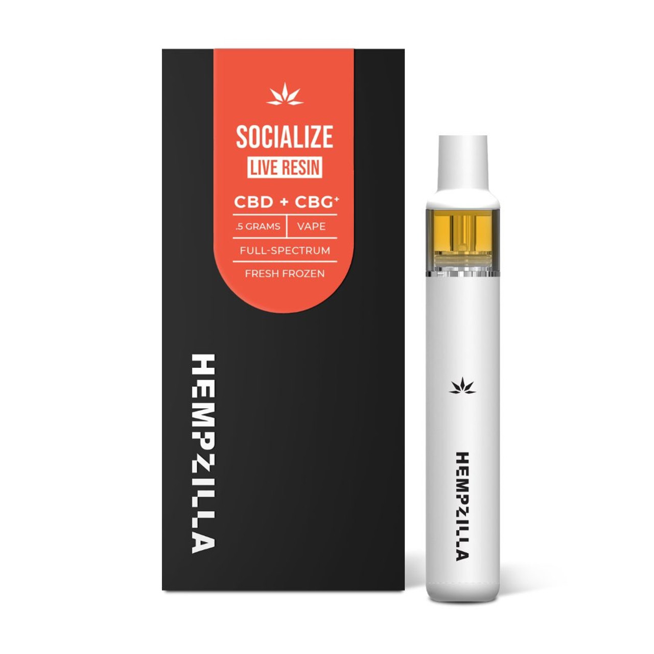 Hempzilla Socialize CBD + CBG Live Resin Disposable Vape Pen