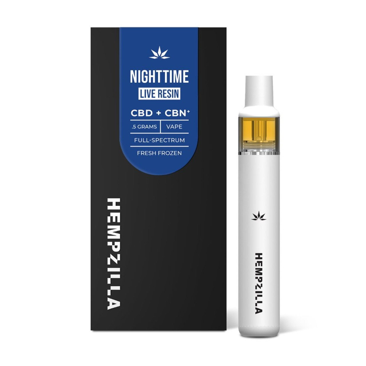 Hempzilla Nighttime CBD + CBN Live Resin Disposable Vape Pen