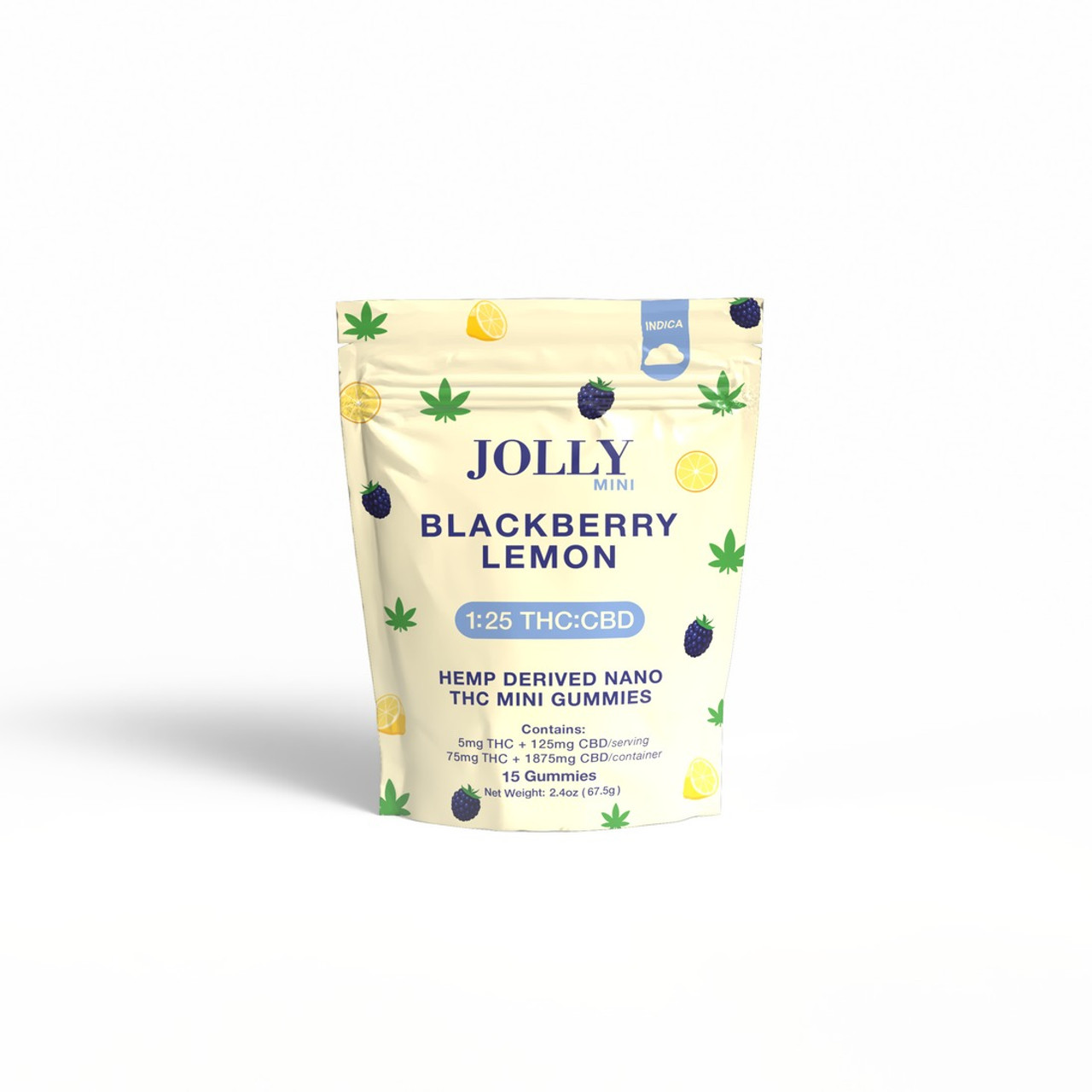 Jolly Mini 1:25 D9 THC + CBN + CBC + CBG + CBD Nano Gummies