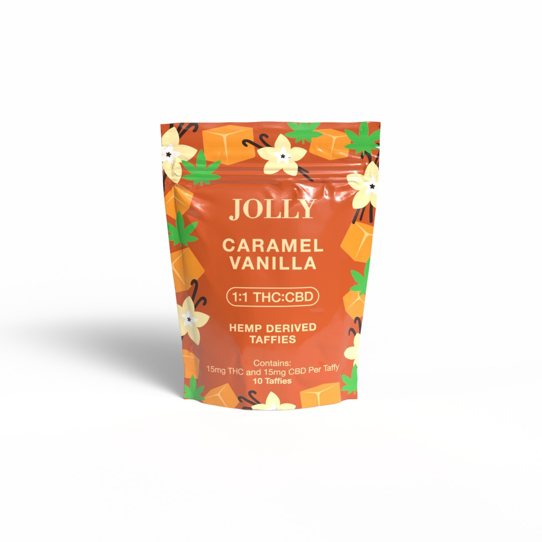 Jolly 1:1 Delta 9 THC + CBD Taffies - Calm Leaf