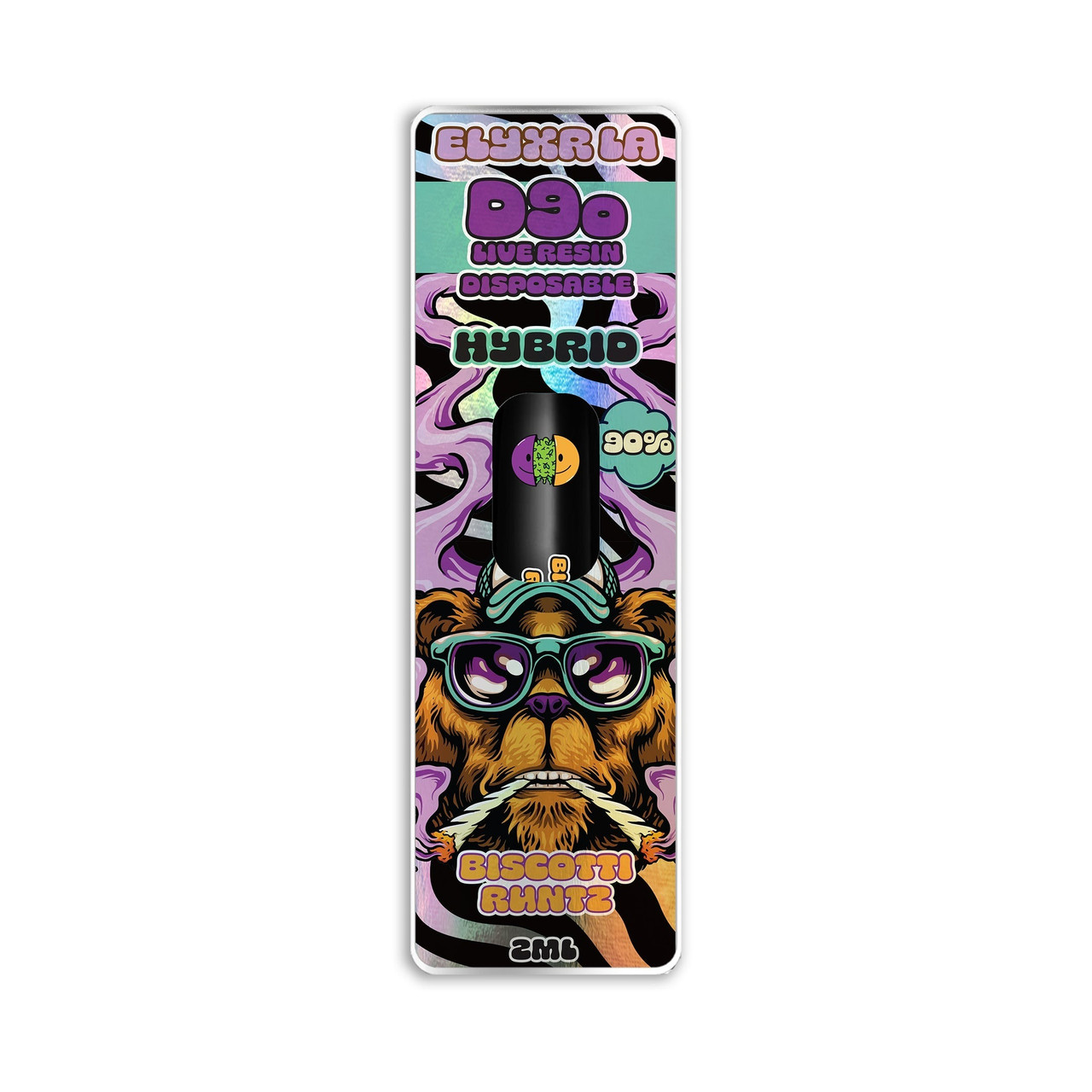 Elyxr D9o Live Resin Disposable 2ml Vape Pen - Calm Leaf