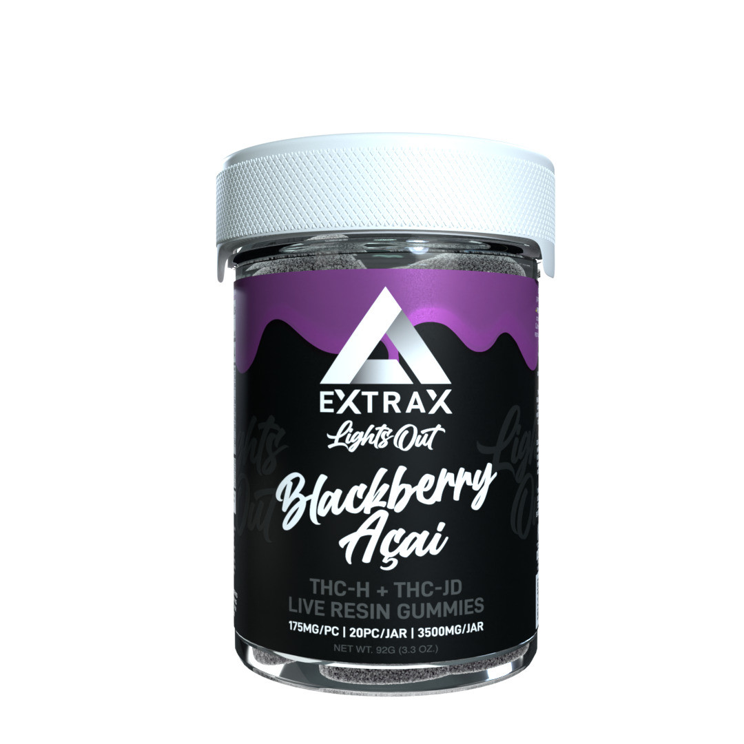 Delta Extrax THCh + THCjd Live Resin Gummies - Calm Leaf