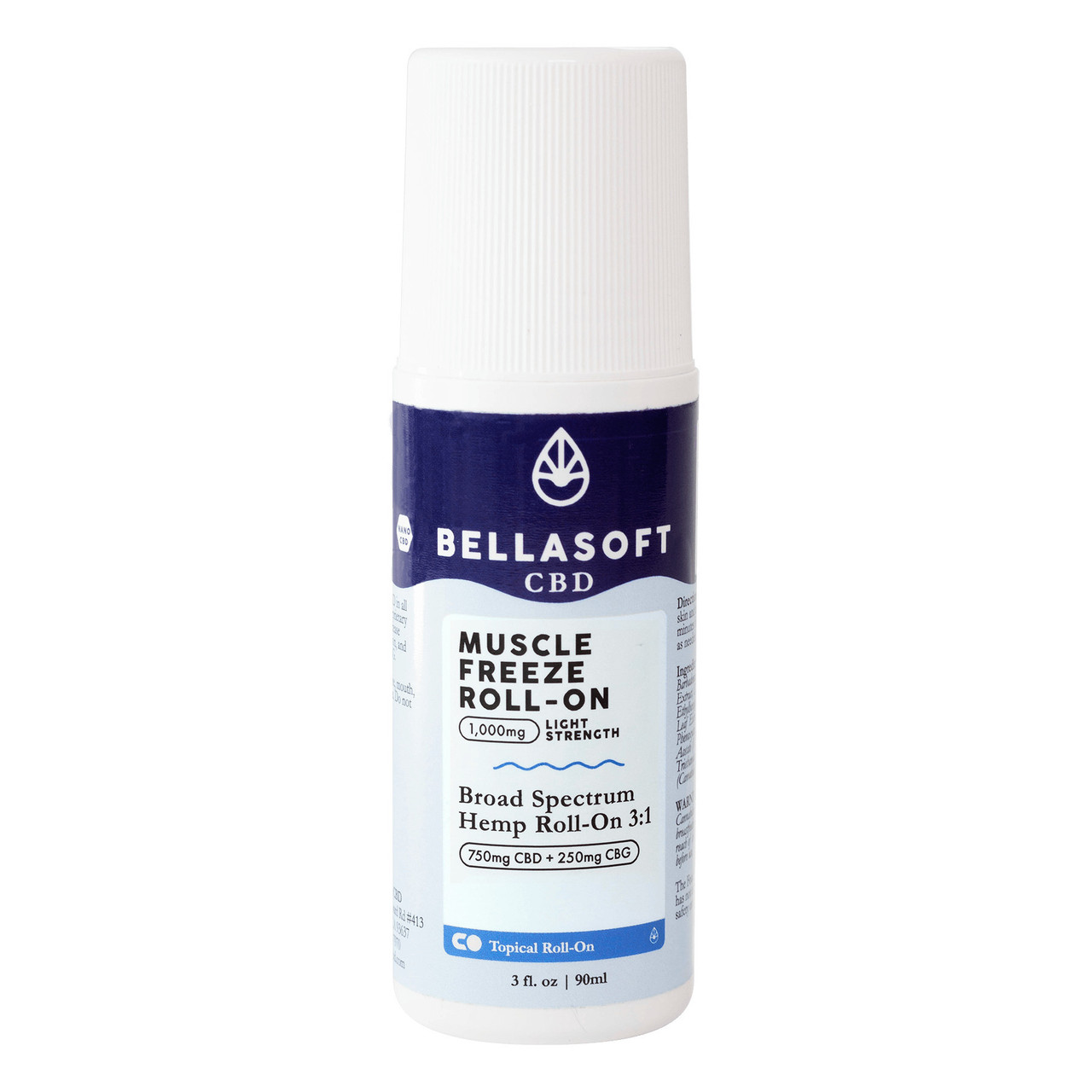 Bellasoft CBD Pain Relieving Muscle Freeze CBD + CBG Blend Roll-On