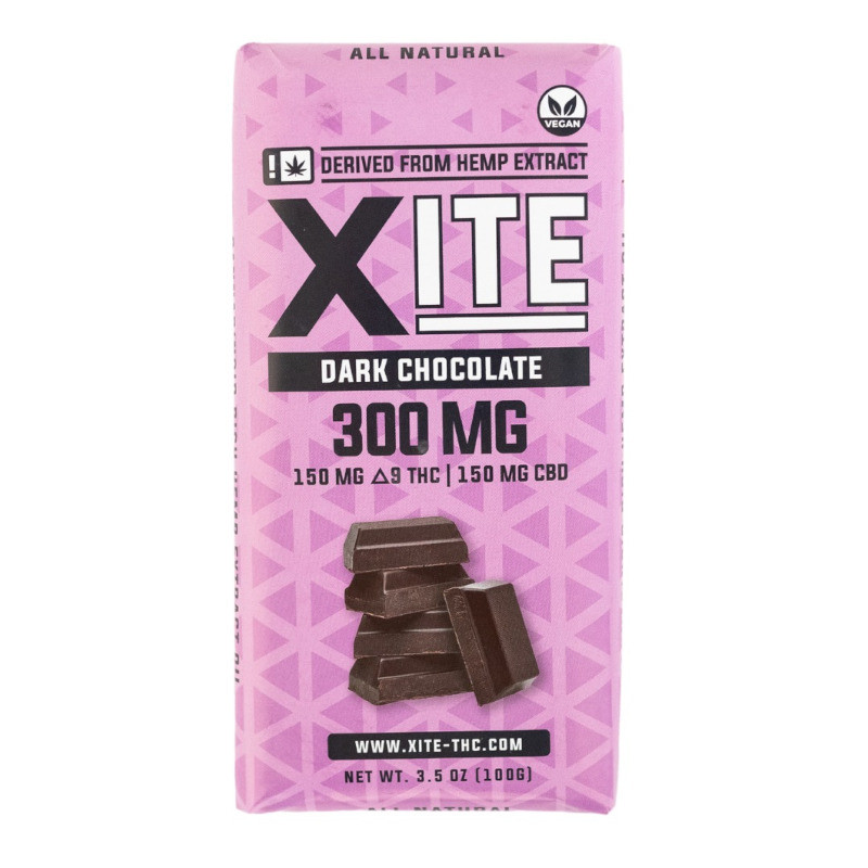 Xite Delta 9 THC + CBD Chocolate Bar - Calm Leaf