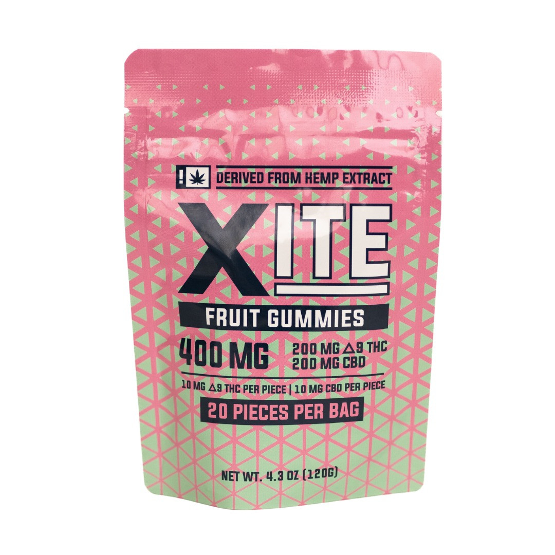 Xite Delta 9 THC + CBD Fruit Gummies - Calm Leaf