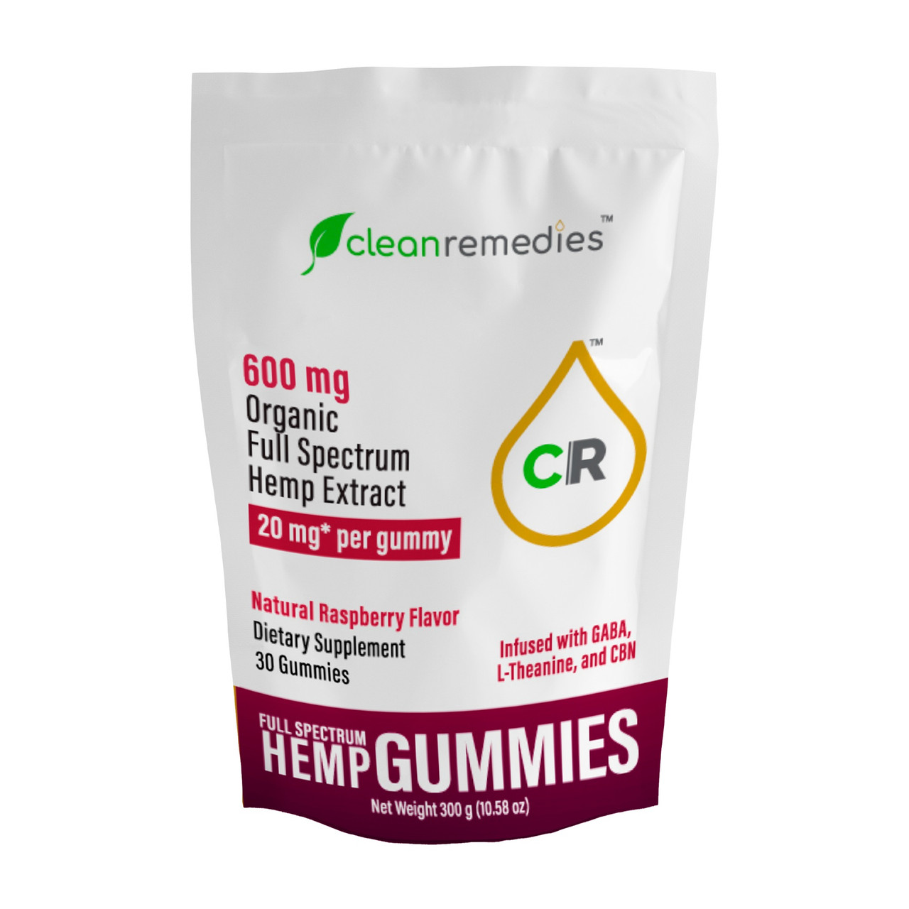 Clean Remedies Sleep & Soothe Full Spectrum Hemp CBD Gummies
