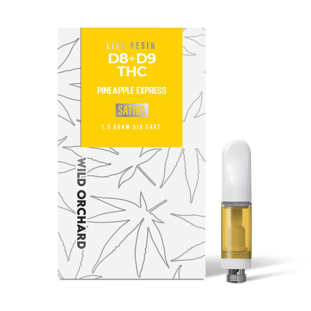 Wild Orchard Delta 8 + Delta 9 THC Live Resin 1.5G Vape Cartridge