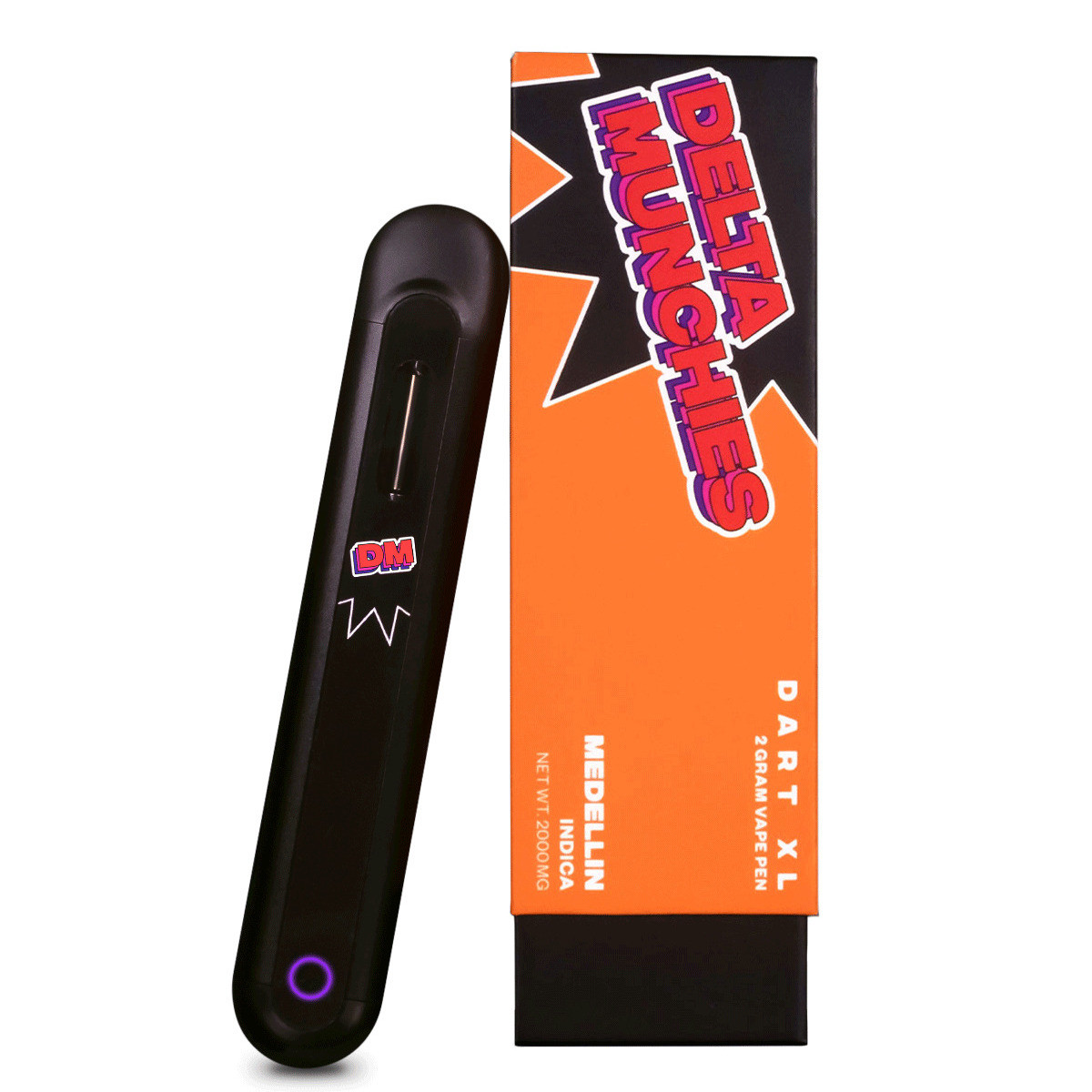 Delta Munchies Delta 8 THC Disposable 2G Vape XL Dart - Calm Leaf
