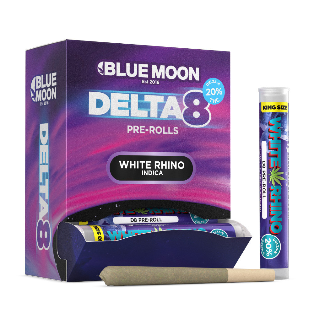 delta 8 cigarettes 20 pack Blue Moon Hemp Delta 8 THC Pre-Rolls