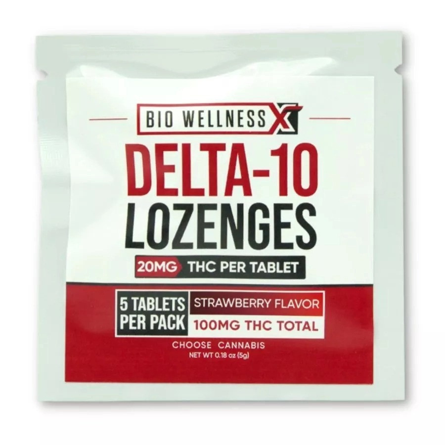 BioWellnessX Delta 10 THC Chewable Tablets - Calm Leaf