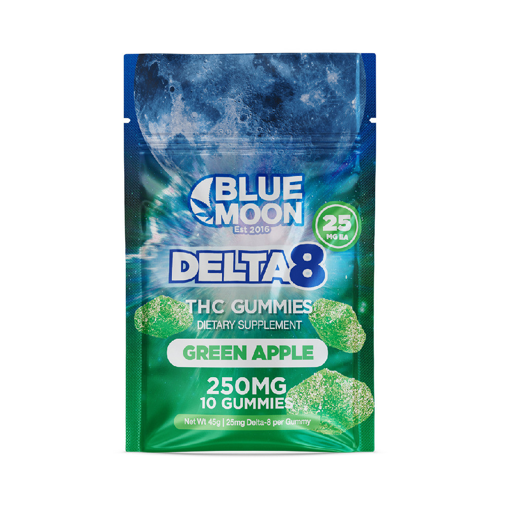 Blue Moon Hemp Delta 8 THC Gummies - Calm Leaf