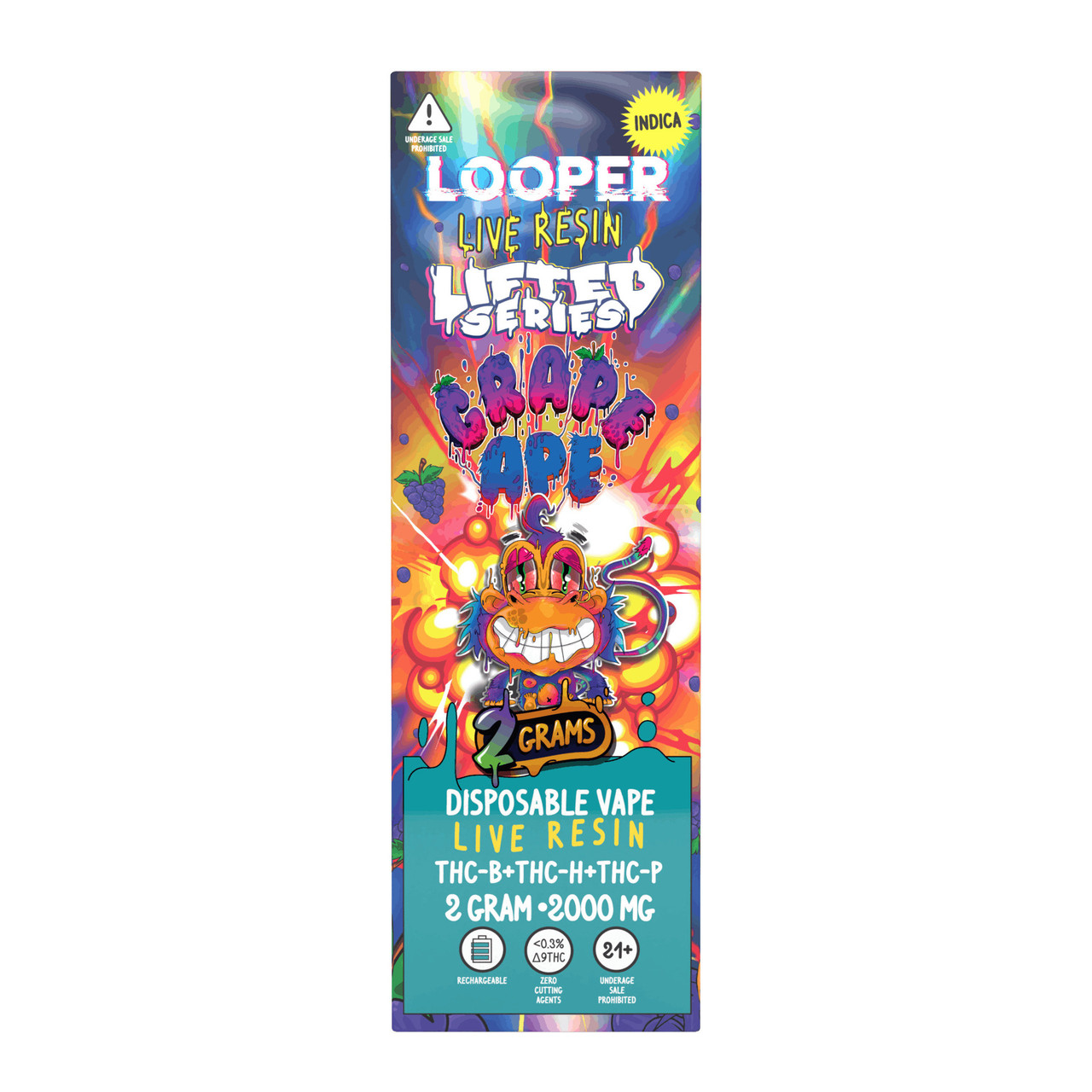 Dimo Looper Lifted Series Live Resin Blend Disposable Vape Pen The