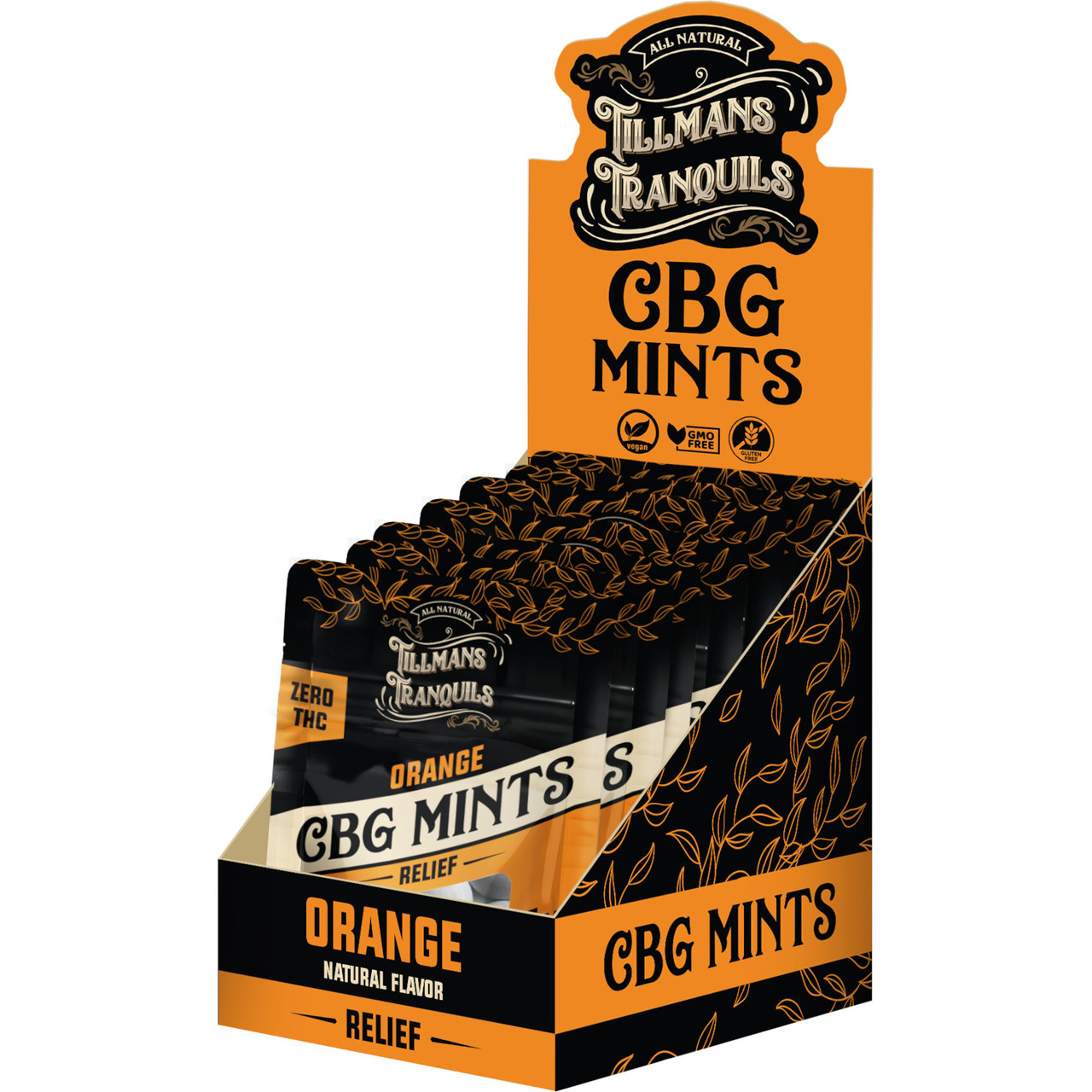 Tillmans Tranquils CBG + CBD 1:1 Relief Mints - Calm Leaf