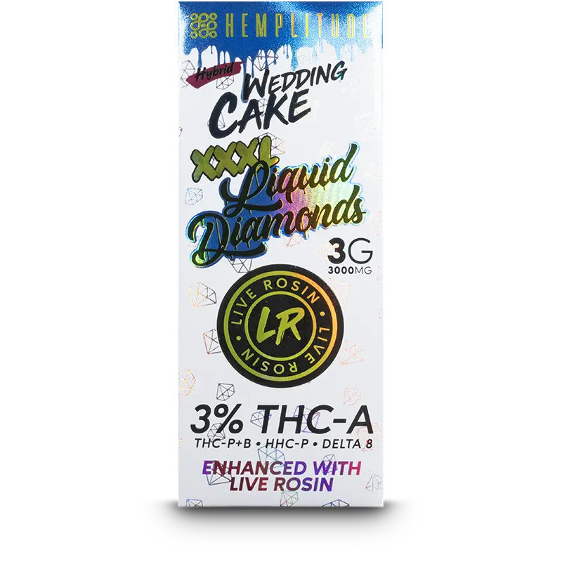 Hemplitude XXXL Liquid Diamonds 3G Disposable Vape Pen - Calm Leaf