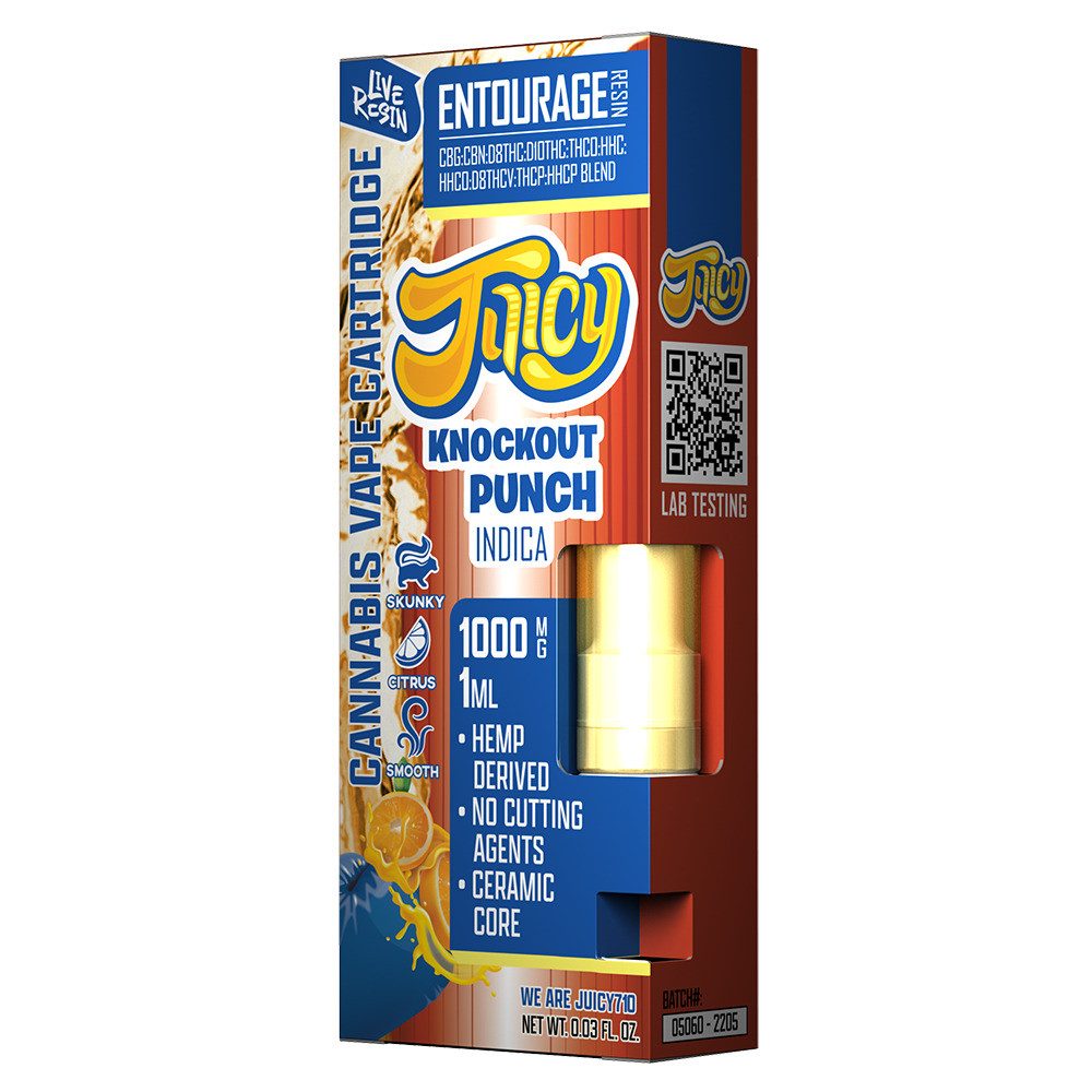 Juicy Entourage Live Resin Blend Vape Cartridge - Calm Leaf