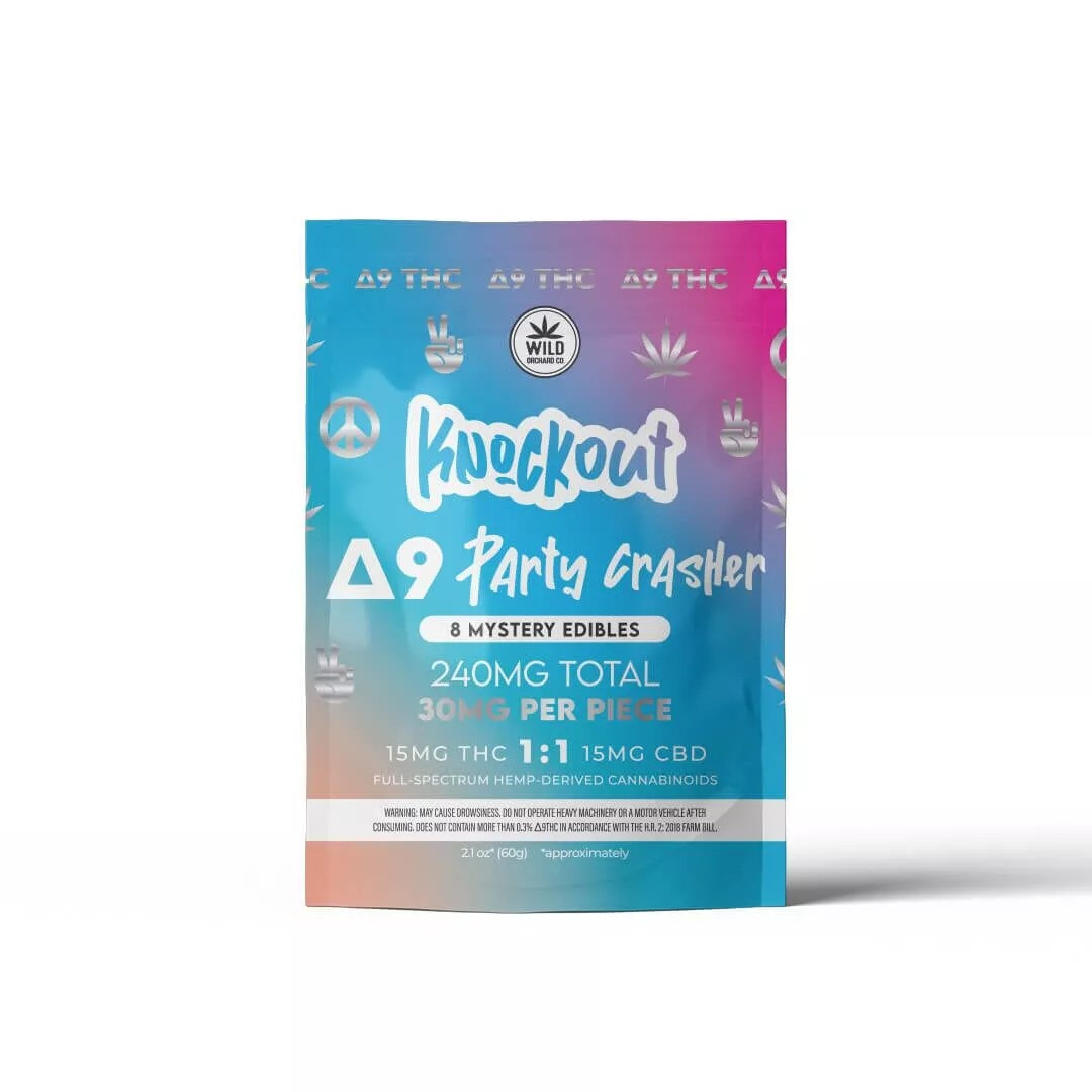Wild Orchard Knockout Delta 9 THC Party Crasher Mystery Edibles The