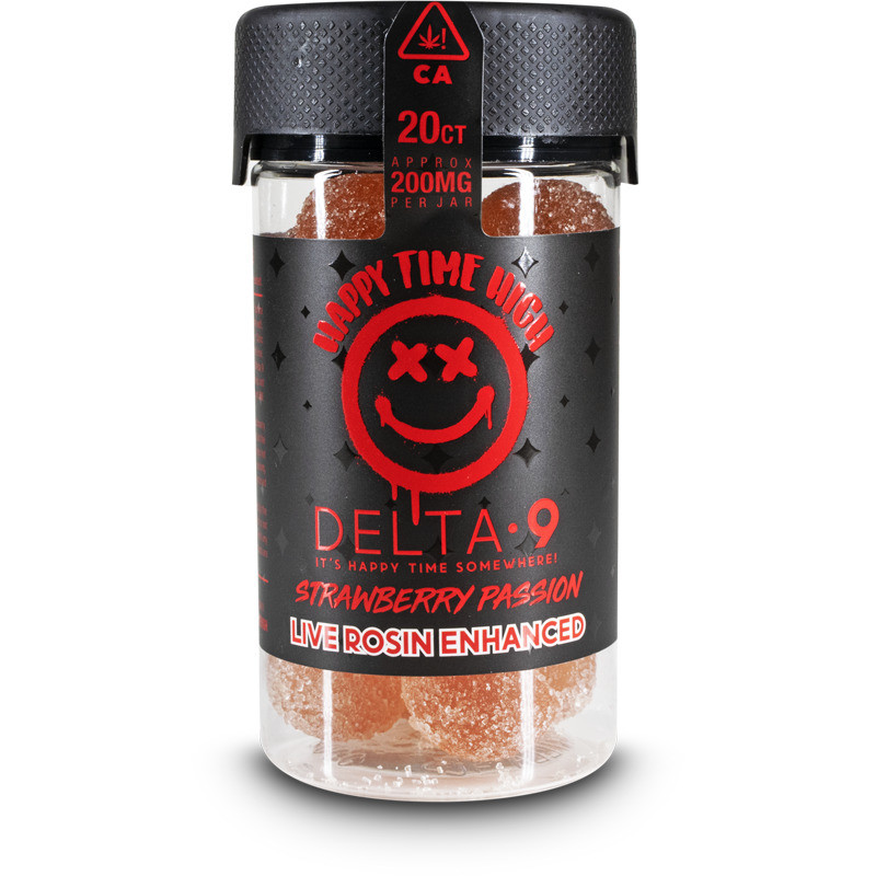 Happy Time High Organic Delta 9 THC Live Rosin Gummies - Calm Leaf