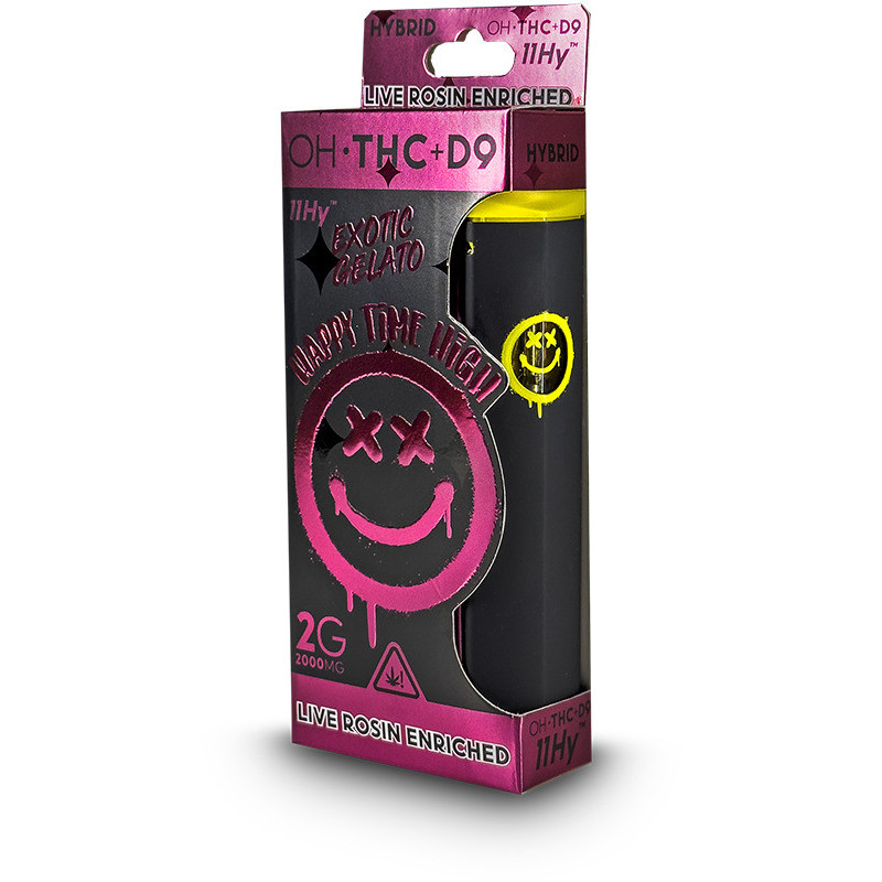 Happy Time High Delta 9 + 11-OH-THC Live Rosin Disposable Vape Pen