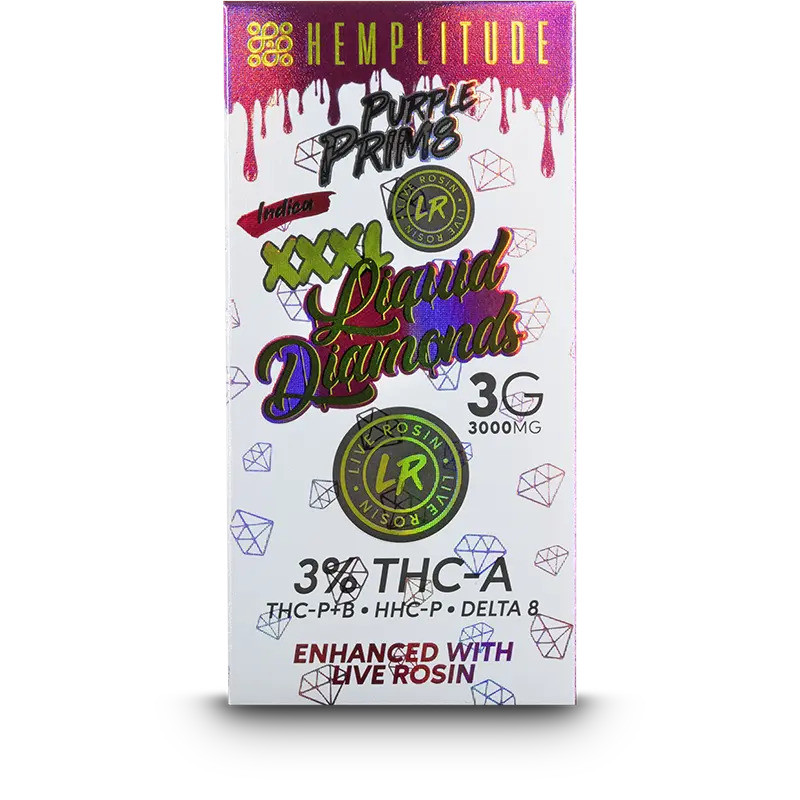 Hemplitude XXXL Liquid Diamonds 3G Vape Cartridge - Calm Leaf