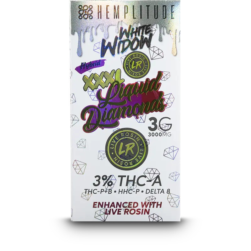 Hemplitude XXXL Liquid Diamonds 3G Vape Cartridge - Calm Leaf