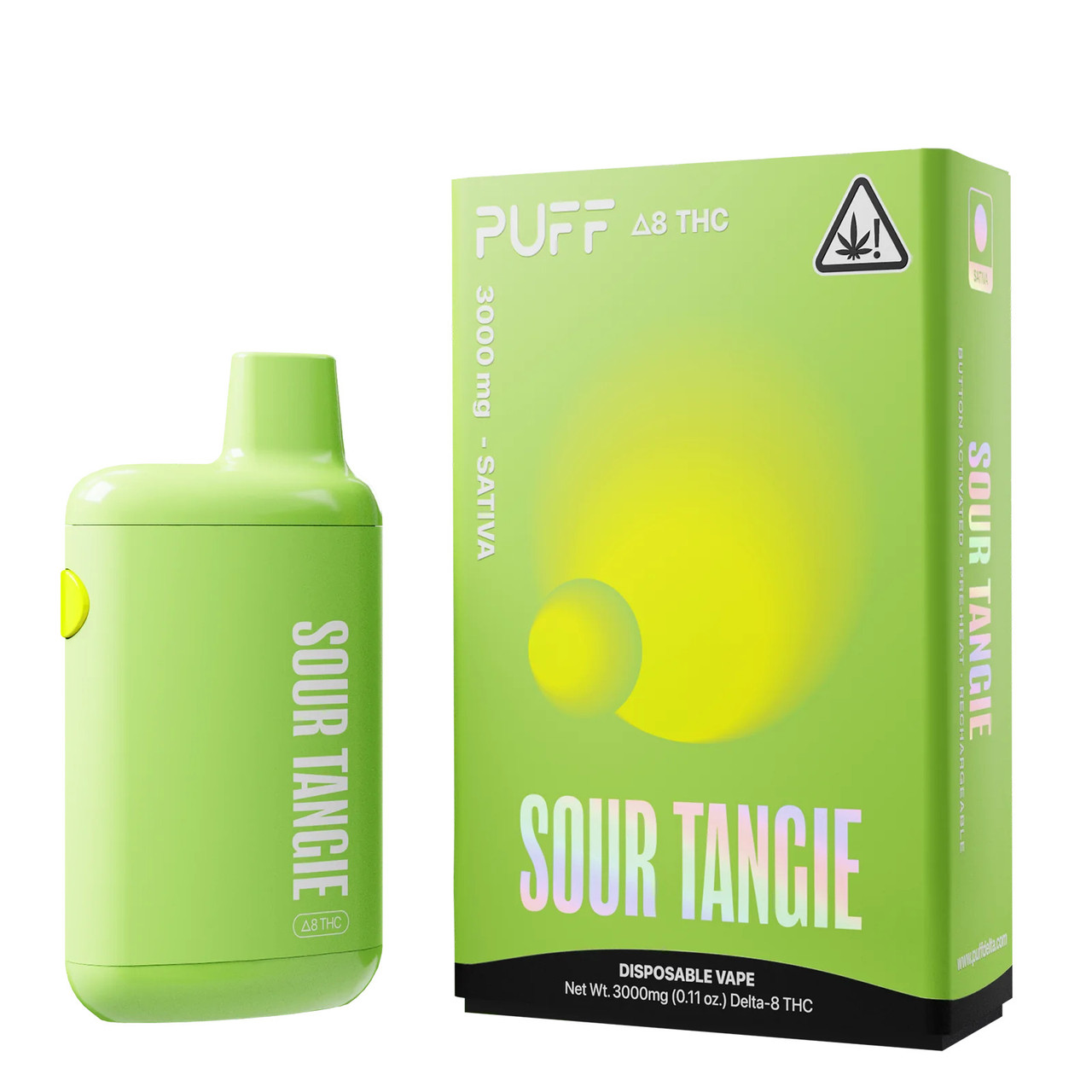 Paqueta Vape PUFF Delta 8 THC 3 Gram Disposable Vape Pen
