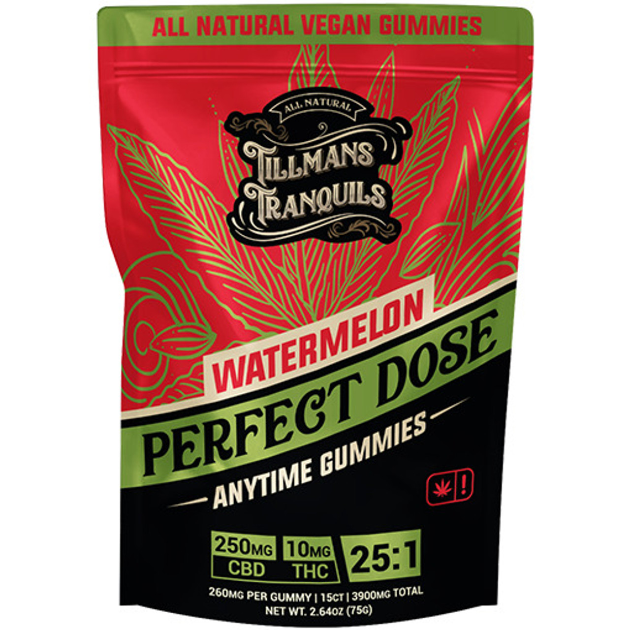 Tillmans Tranquils CBD + D9 THC 25:1 Blend Anytime Gummies