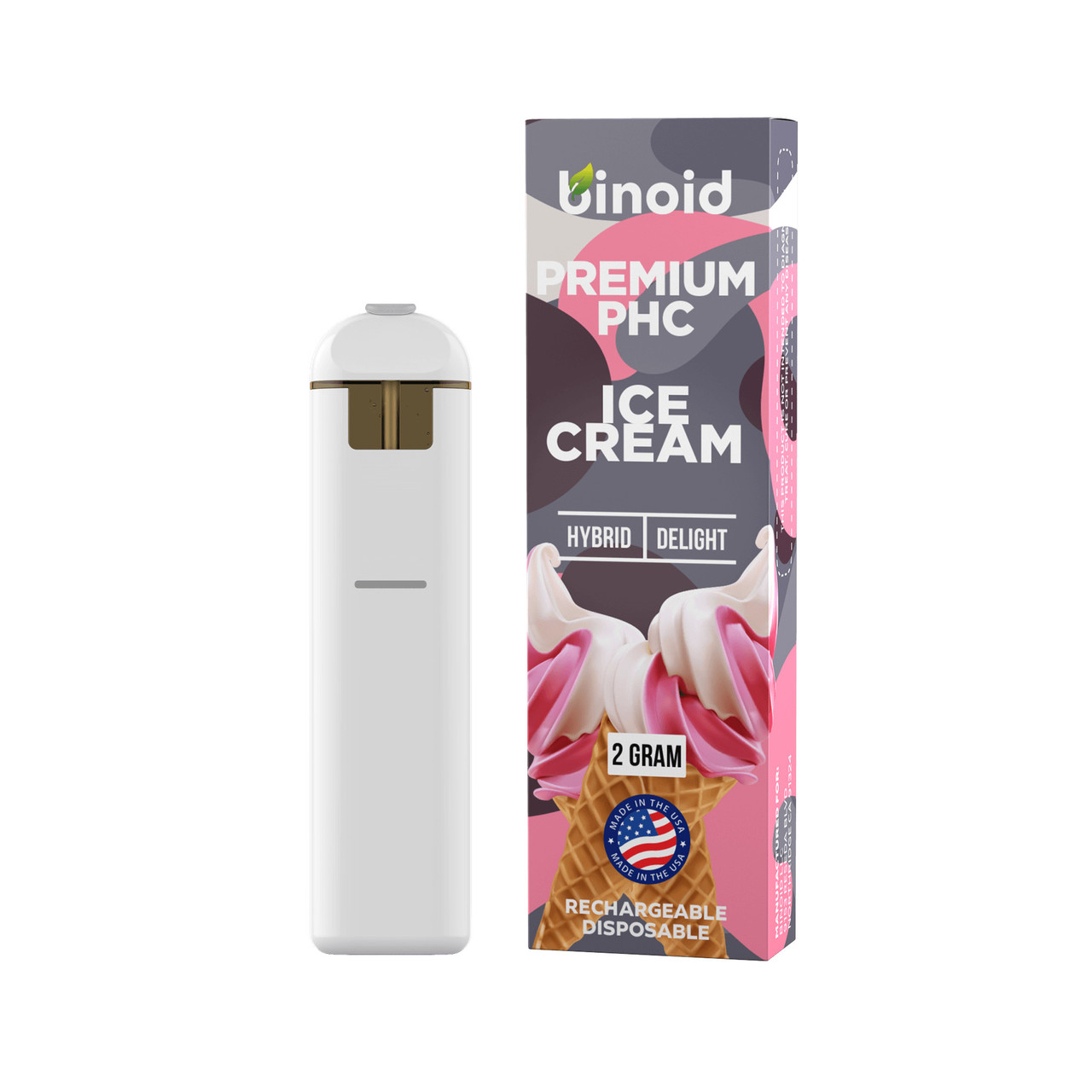 Binoid Premium PHC 2G Disposable Vape Pen - Calm Leaf