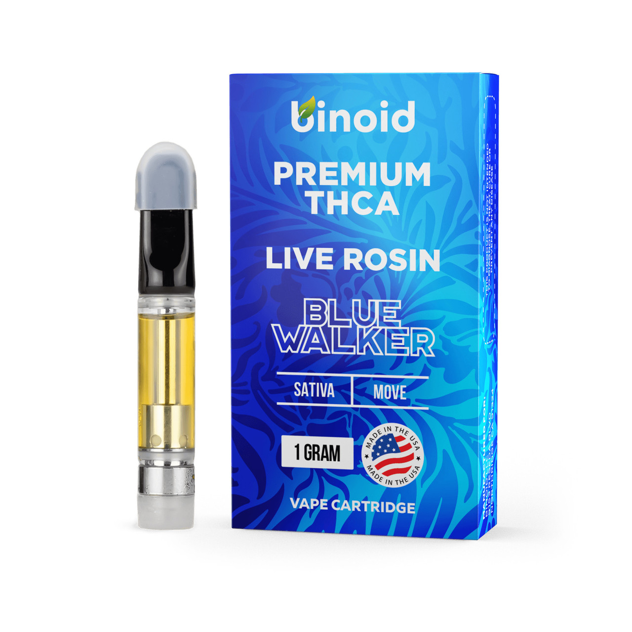 Binoid THCA Live Rosin Vape Cartridge - Calm Leaf Binoid THCA Live Rosin Vape Cartridge - Calm Leaf
