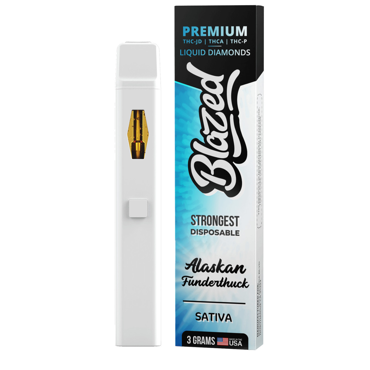 Blazed Liquid Diamonds THCA + Delta 9P + THC-JD 3G Disposable Vape Pen