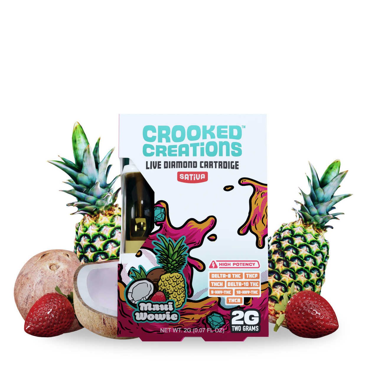 Crooked Creations D8 + THCP + THCH + D10 + THCA + HXY-9 + HXY-10