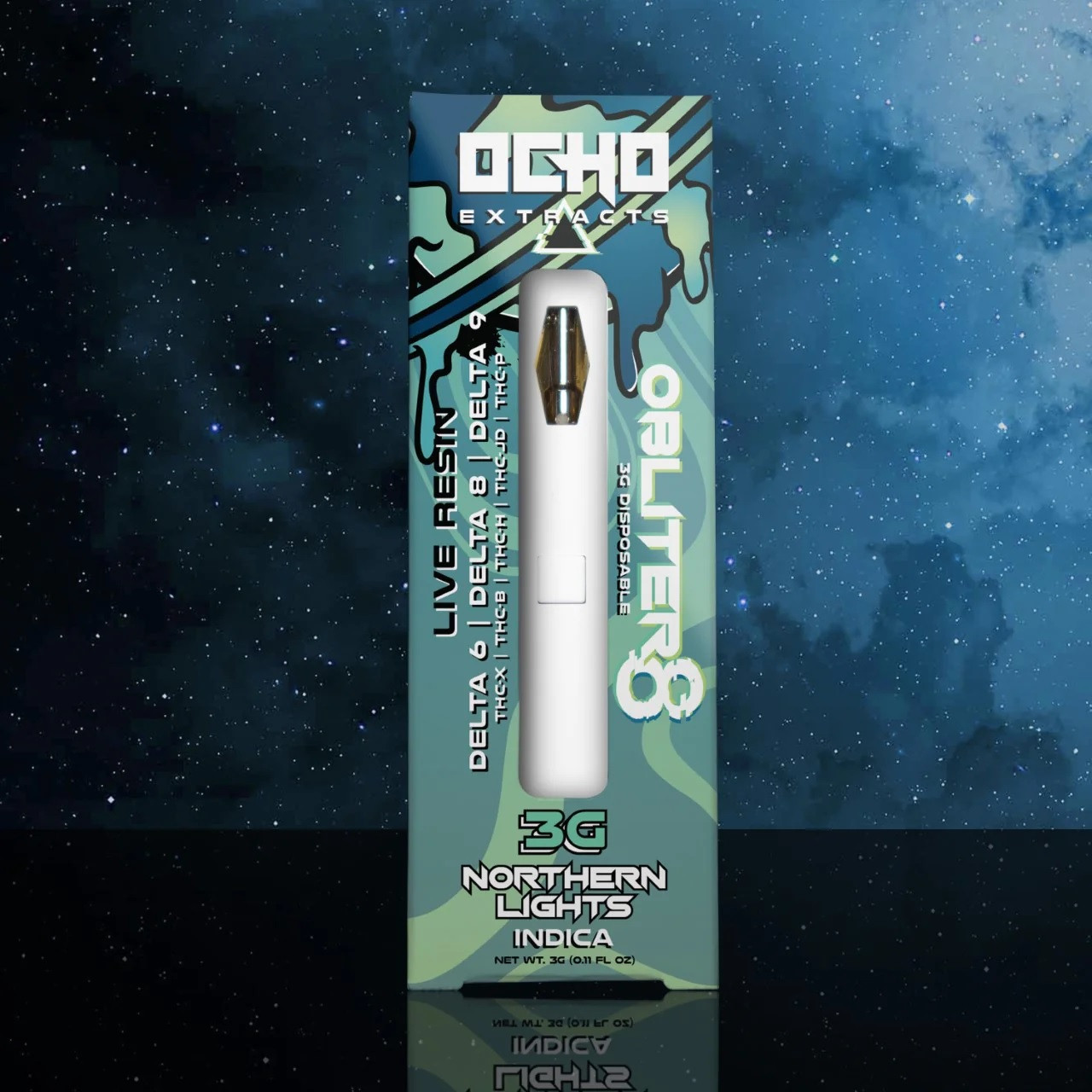 Ocho Extracts Obliter8 Live Resin Blend 3G Disposable Vape Pen - The - Ocho Extracts Disposable How To Use
